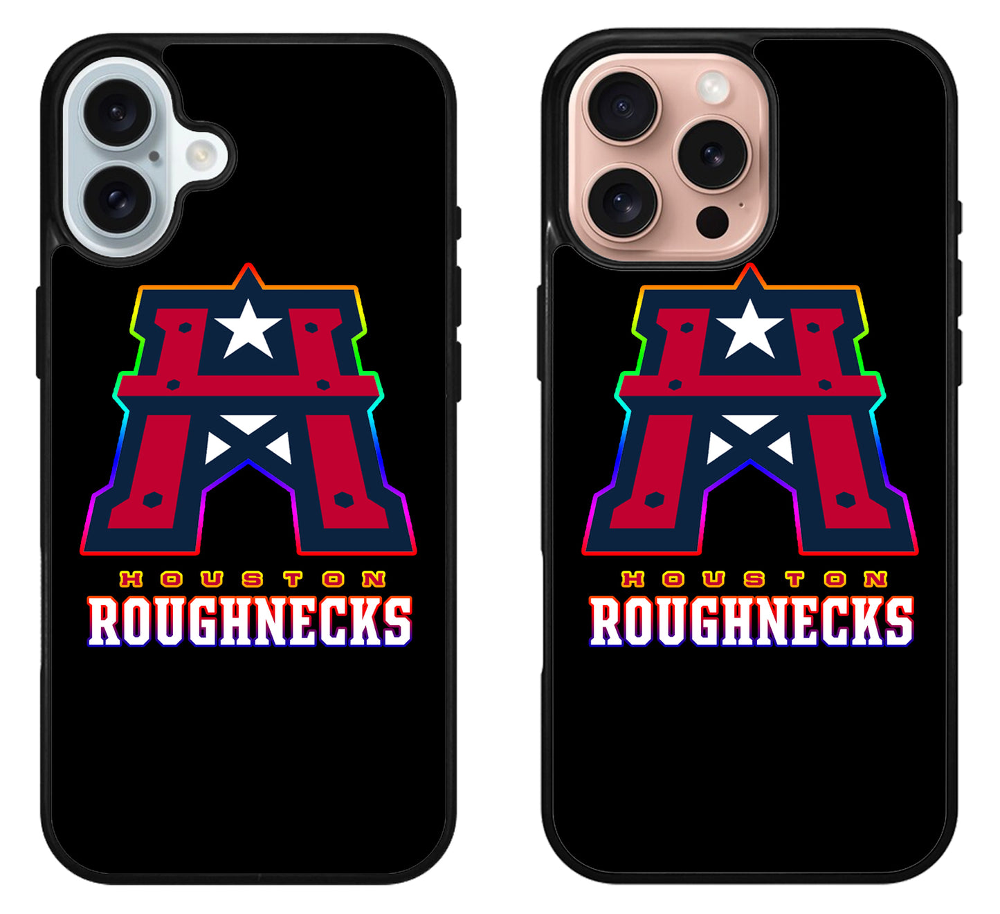 Houston Roughnecks Black iPhone 16 | 16 Plus | 16 Pro | 16 Pro Max Case