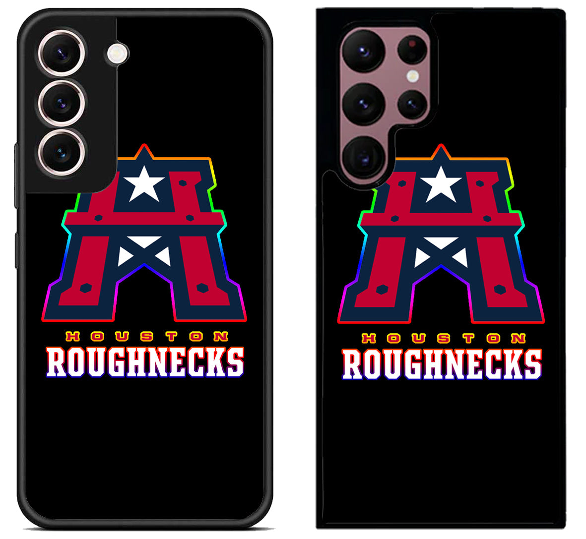 Houston Roughnecks Black Samsung Galaxy S22 | S22+ | S22 Ultra Case