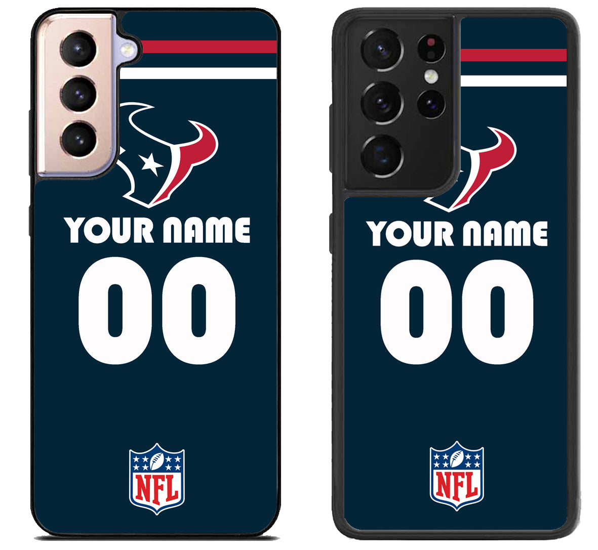 Custom Personalized Houston Texans NFL Samsung Galaxy S21 | S21 FE | S21+ | S21 Ultra Case