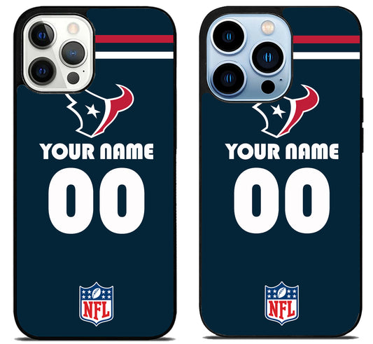 Custom Personalized Houston Texans NFL iPhone 15 Pro | iPhone 15 Pro Max Case