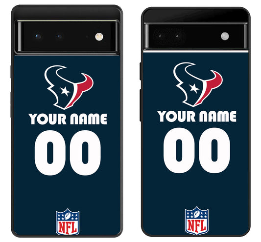 Custom Personalized Houston Texans NFL Google Pixel 6 | 6A | 6 Pro Case