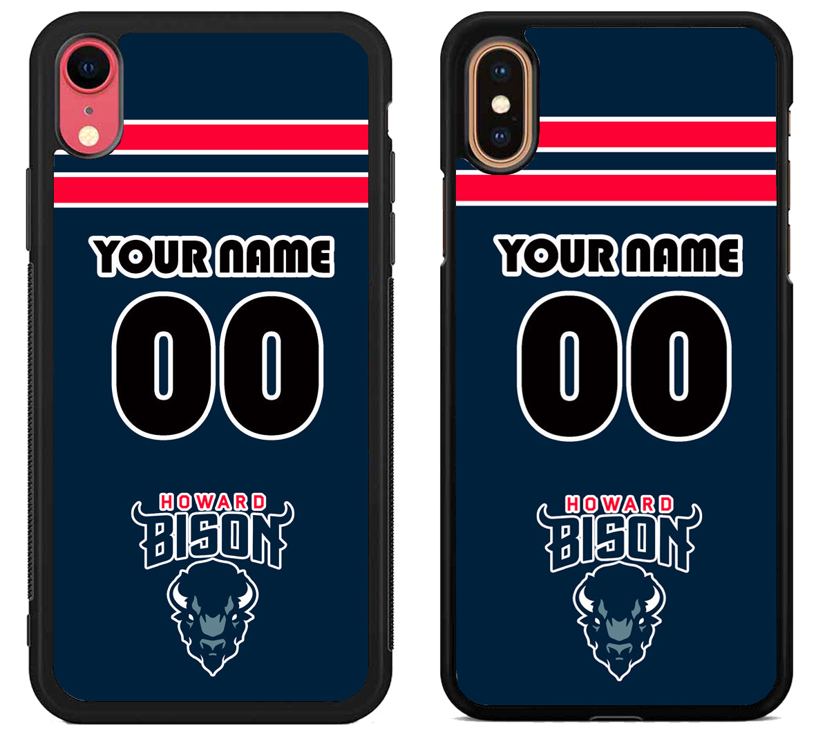 Custom Personalized Howard Bison iPhone X | Xs | Xr | Xs Max Case