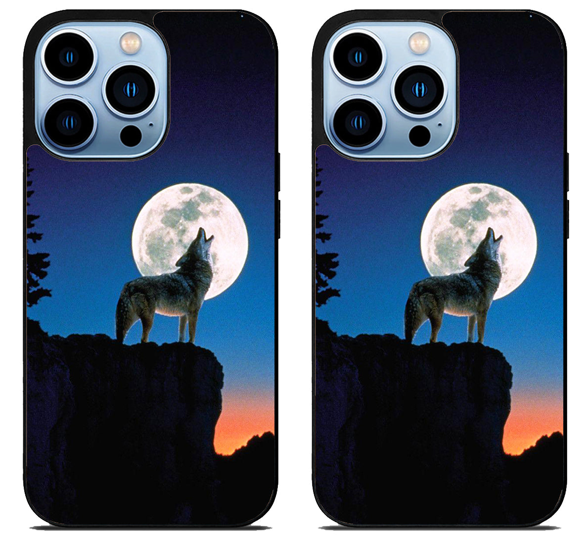 Howling Wolf Moon Sky iPhone 15 Pro | iPhone 15 Pro Max Case