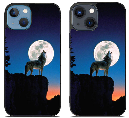 Howling Wolf Moon Sky iPhone 15 | iPhone 15 Plus Case