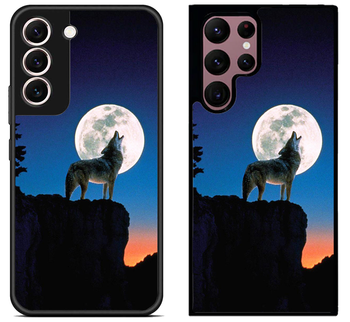 Howling Wolf Moon Sky Samsung Galaxy S22 | S22+ | S22 Ultra Case