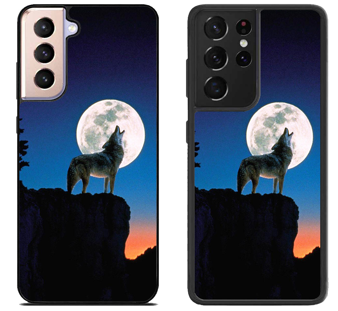 Howling Wolf Moon Sky Samsung Galaxy S21 | S21 FE | S21+ | S21 Ultra Case