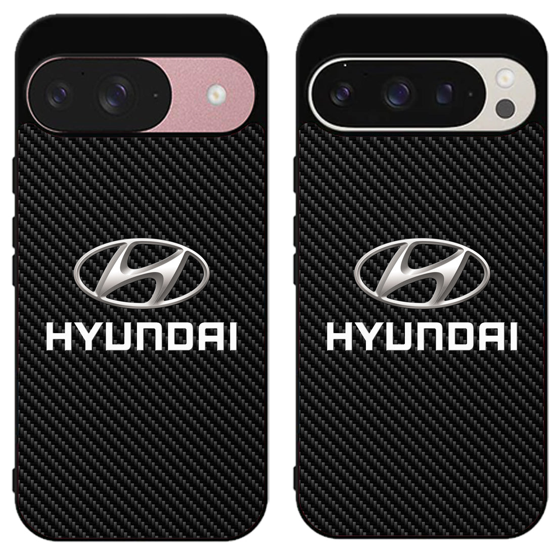 Hyundai Logo Carbon Google Pixel 9 | 9 Pro | 9 Pro XL Case