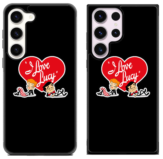 I Love Lucy Black Samsung Galaxy S23 I S23+ I S23 Ultra Case