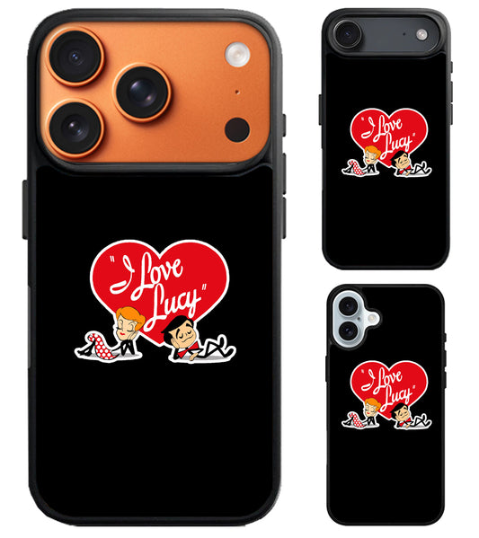 I Love Lucy Black iPhone Air | iPhone 17 | 17 Pro | 17 Pro Max Case