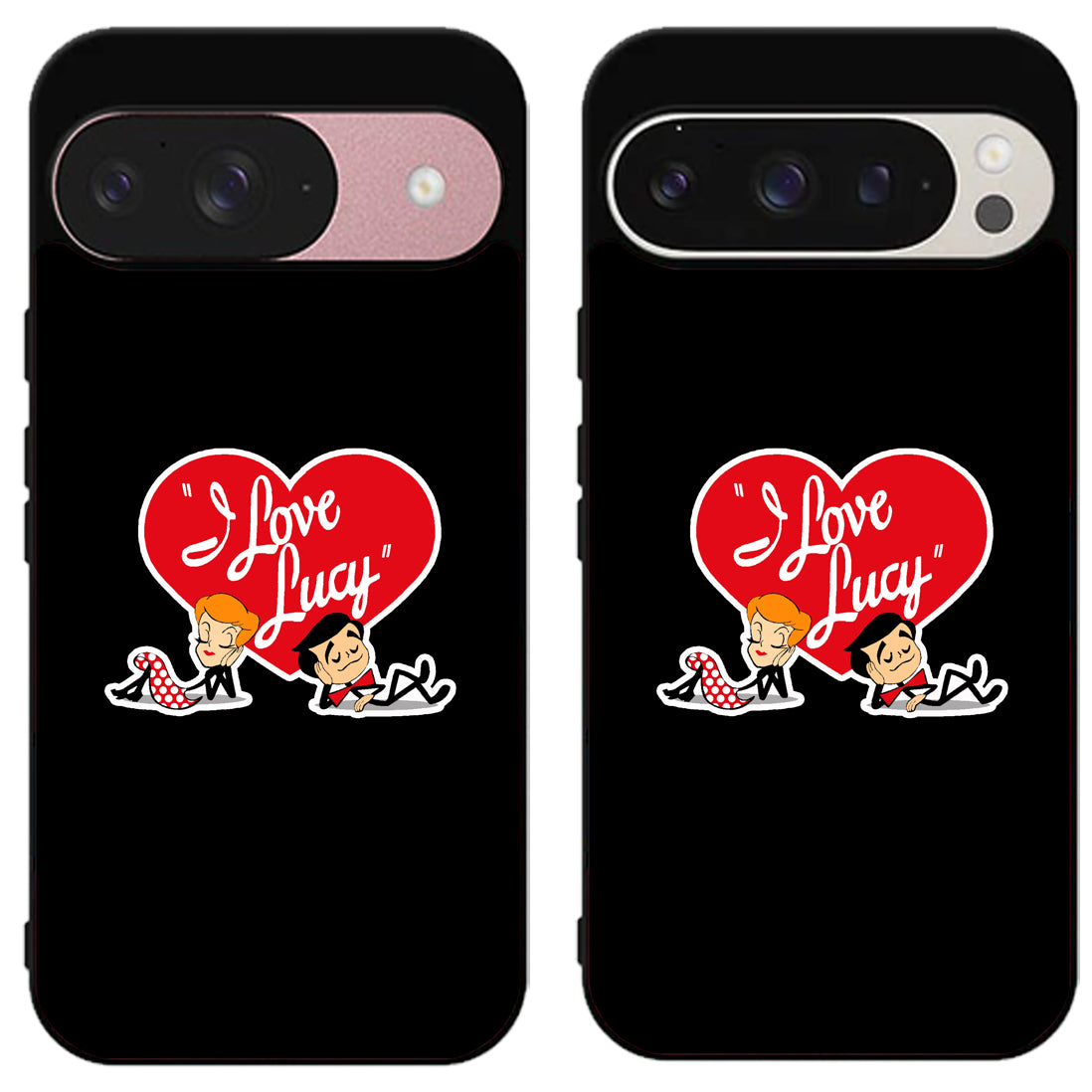 I Love Lucy Black Google Pixel 9 | 9 Pro | 9 Pro XL Case