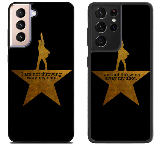 I am Not Throwing Away My Shot Black Samsung Galaxy S21 | S21 FE | S21+ | S21 Ultra Case