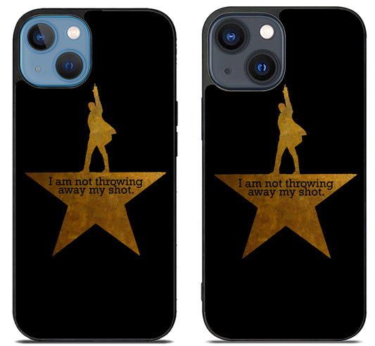 I am Not Throwing Away My Shot Black iPhone 15 | iPhone 15 Plus Case