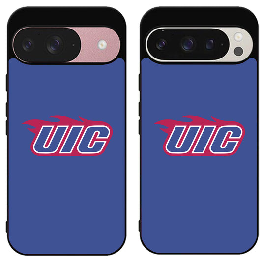 Illinois Chicago Flames Blue Google Pixel 9 | 9 Pro | 9 Pro XL Case