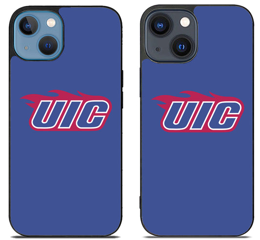 Illinois Chicago Flames Blue iPhone 15 | iPhone 15 Plus Case