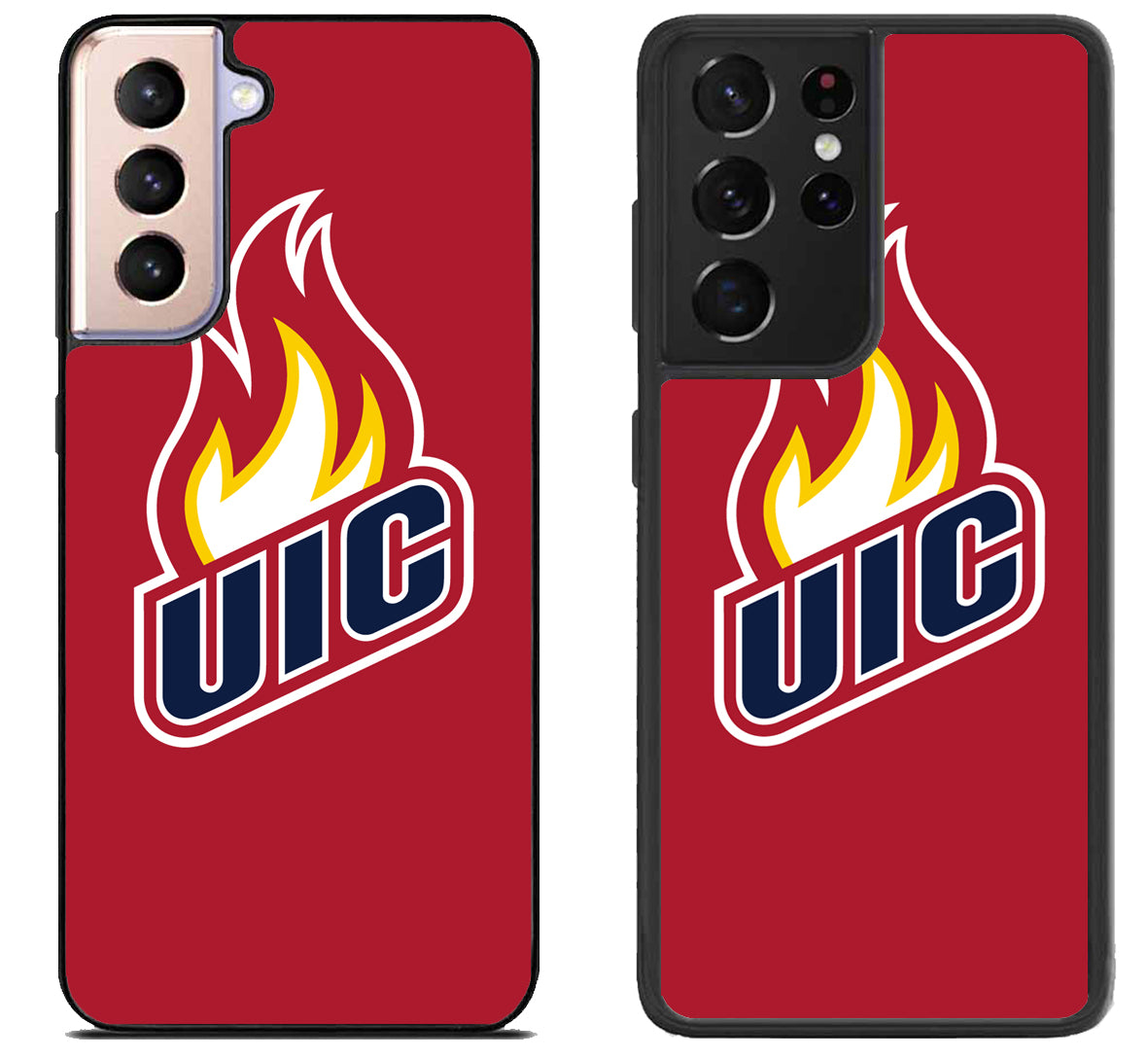 Illinois Chicago Flames Cover Samsung Galaxy S21 | S21 FE | S21+ | S21 Ultra Case