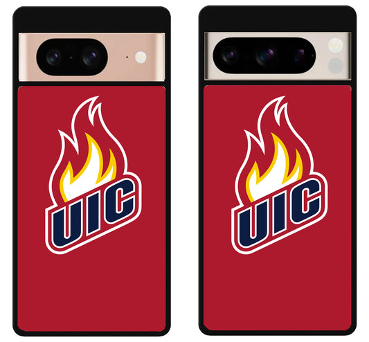 Illinois Chicago Flames Cover Google Pixel 8 | 8 Pro Case