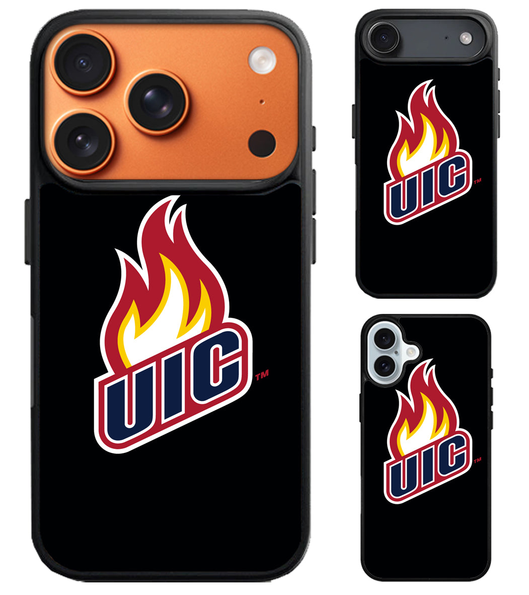 Illinois Chicago Flames Logo iPhone Air | iPhone 17 | 17 Pro | 17 Pro Max Case