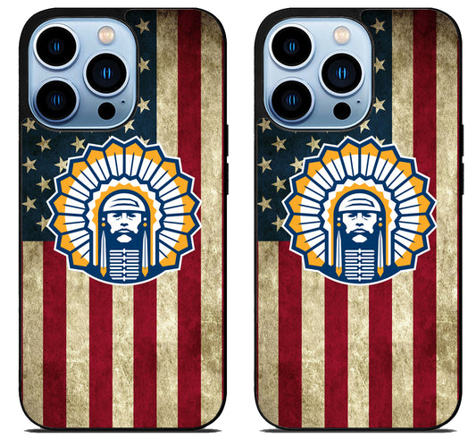 Illinois Fighting Chief Illini Flag iPhone 15 Pro | iPhone 15 Pro Max Case