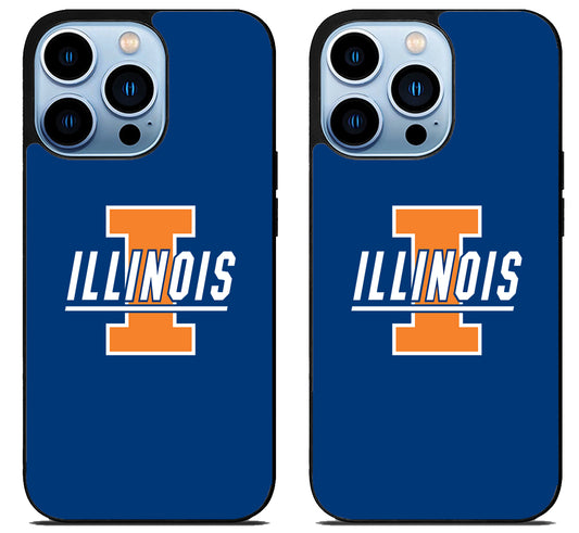 Illinois Fighting Illini Logo Blue iPhone 15 Pro | iPhone 15 Pro Max Case