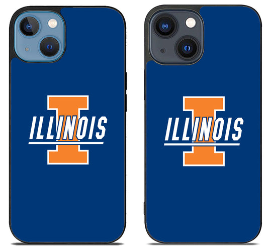 Illinois Fighting Illini Logo Blue iPhone 15 | iPhone 15 Plus Case