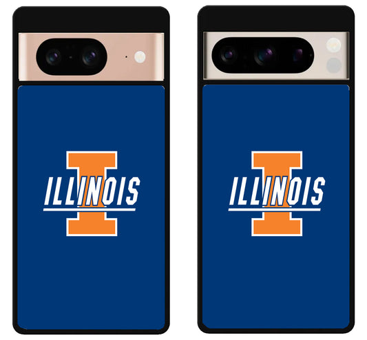 Illinois Fighting Illini Logo Blue Google Pixel 8 | 8 Pro Case