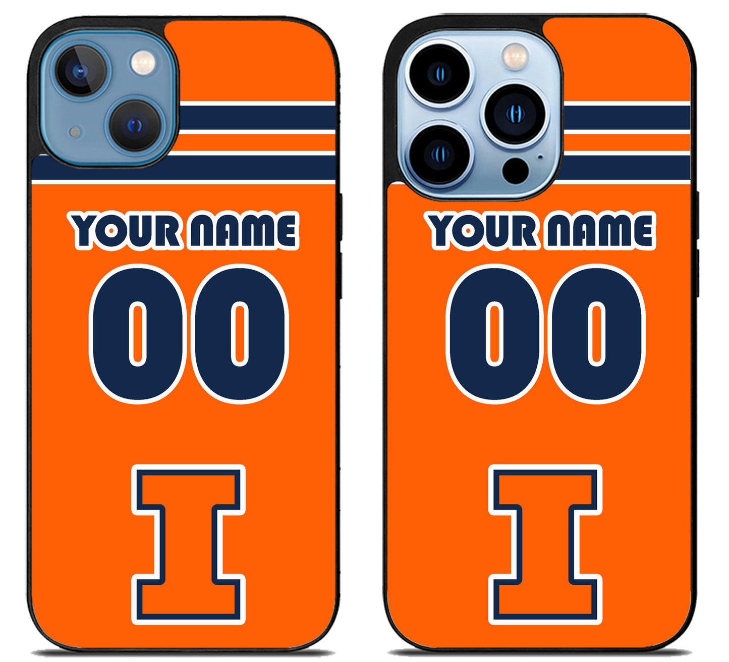 Custom Personalized Illinois Fighting Illini iPhone 13 | 13 Mini | 13 Pro | 13 Pro Max Case