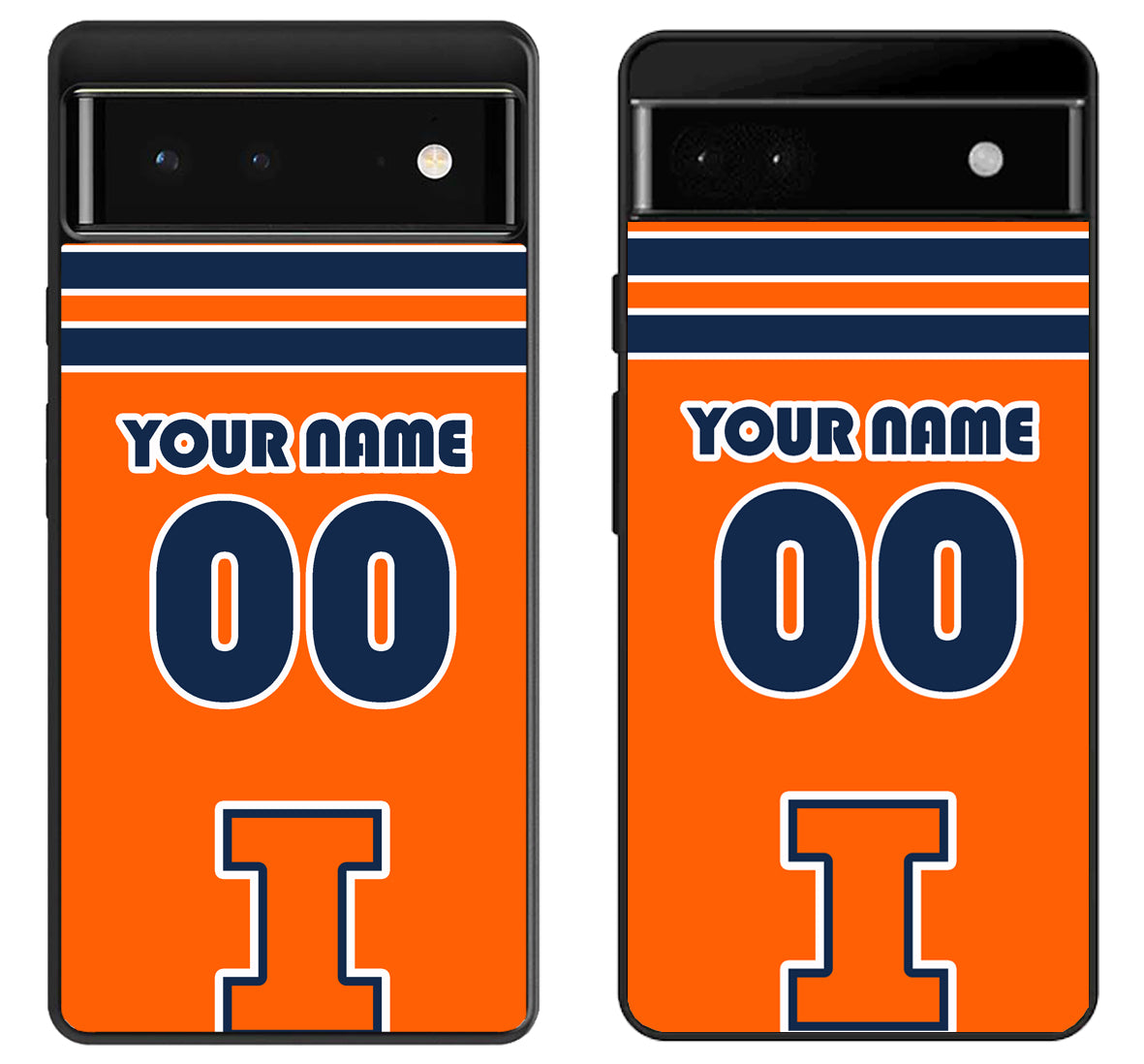 Custom Personalized Illinois Fighting Illini Google Pixel 6 | 6A | 6 Pro Case