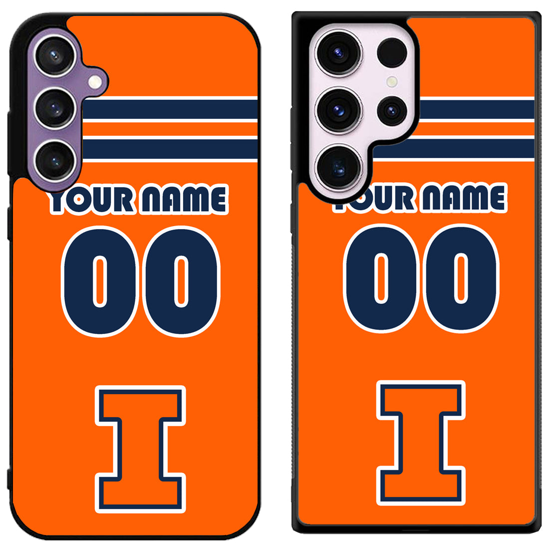 Custom Personalized Illinois Fighting Illini Samsung Galaxy S24 | S24+ | S24 Ultra Case