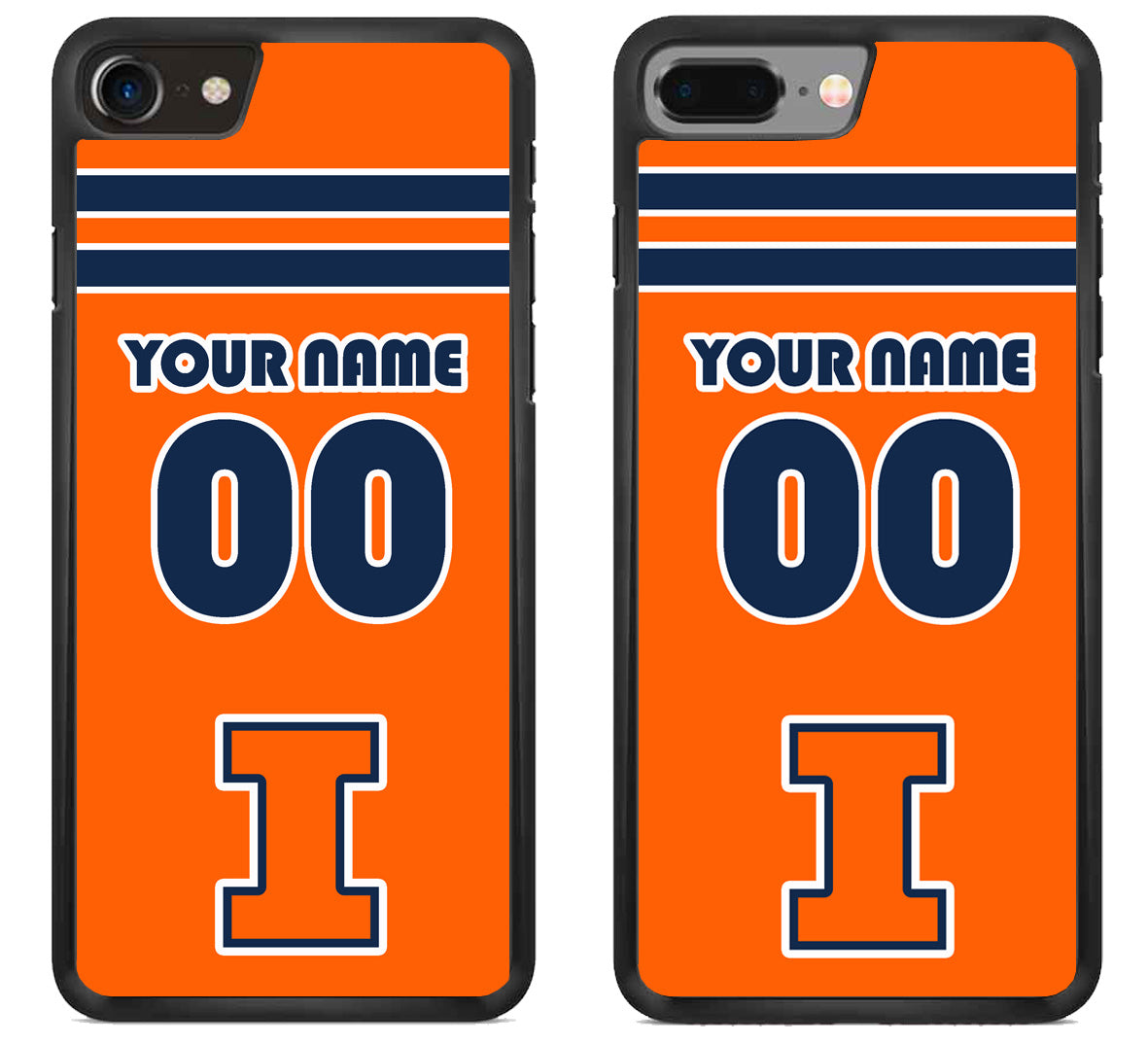 Custom Personalized Illinois Fighting Illini iPhone 8 | 8 Plus Case