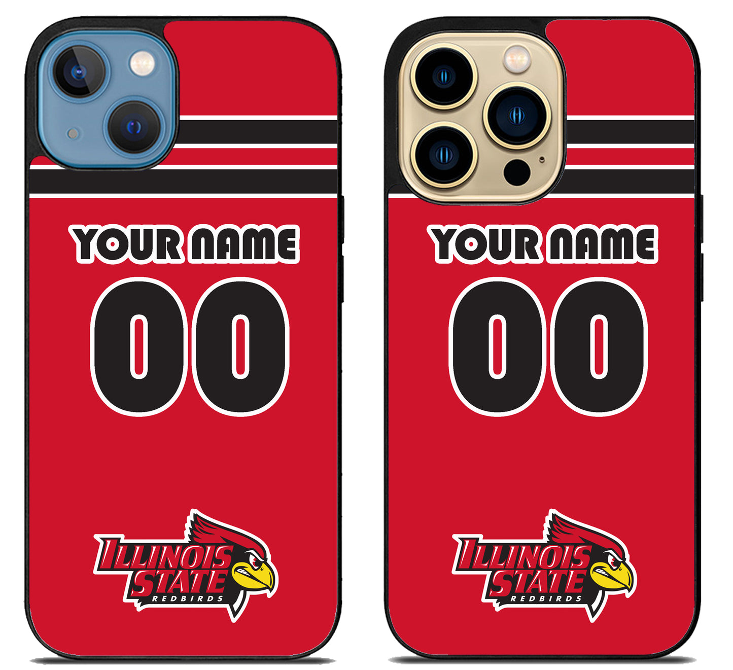 Custom Personalized Illinois State Redbirds iPhone 14 | 14 Plus | 14 Pro | 14 Pro Max Case
