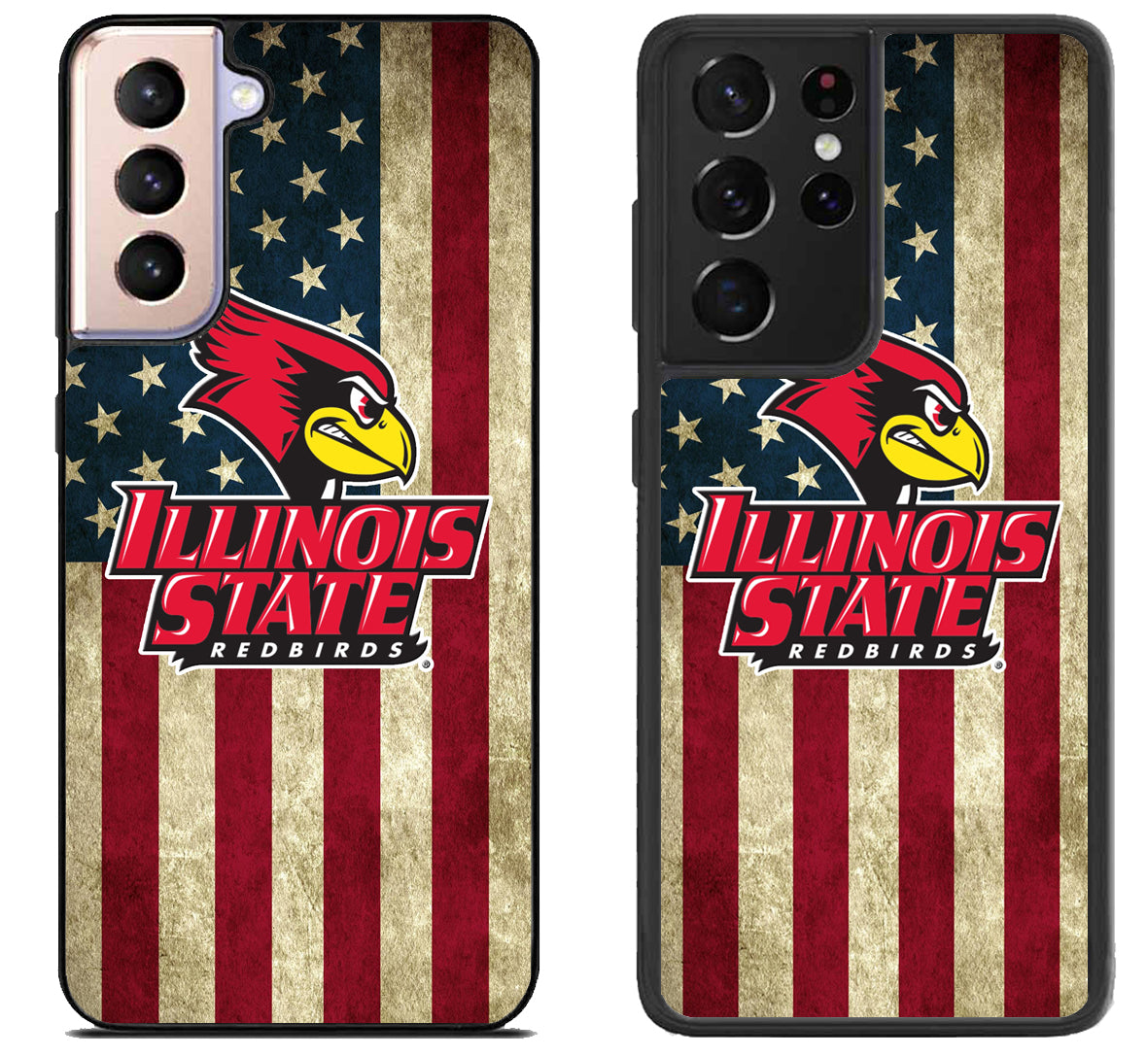 Illinois State Redbirds Flag Samsung Galaxy S21 | S21 FE | S21+ | S21 Ultra Case