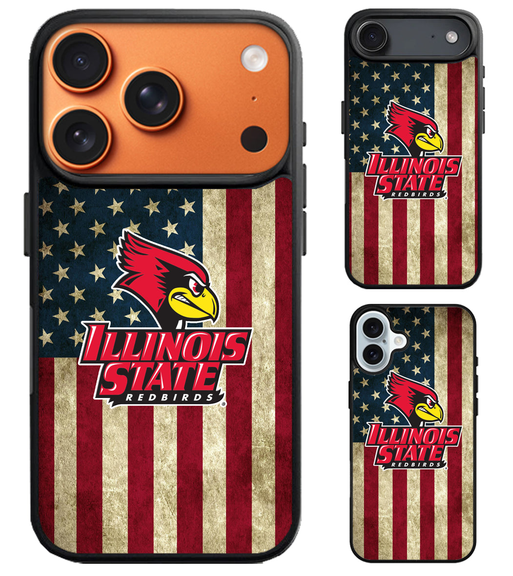 Illinois State Redbirds Flag iPhone Air | iPhone 17 | 17 Pro | 17 Pro Max Case