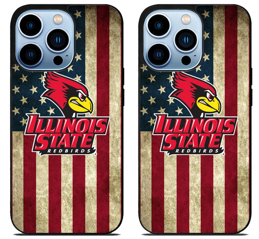 Illinois State Redbirds Flag iPhone 15 Pro | iPhone 15 Pro Max Case