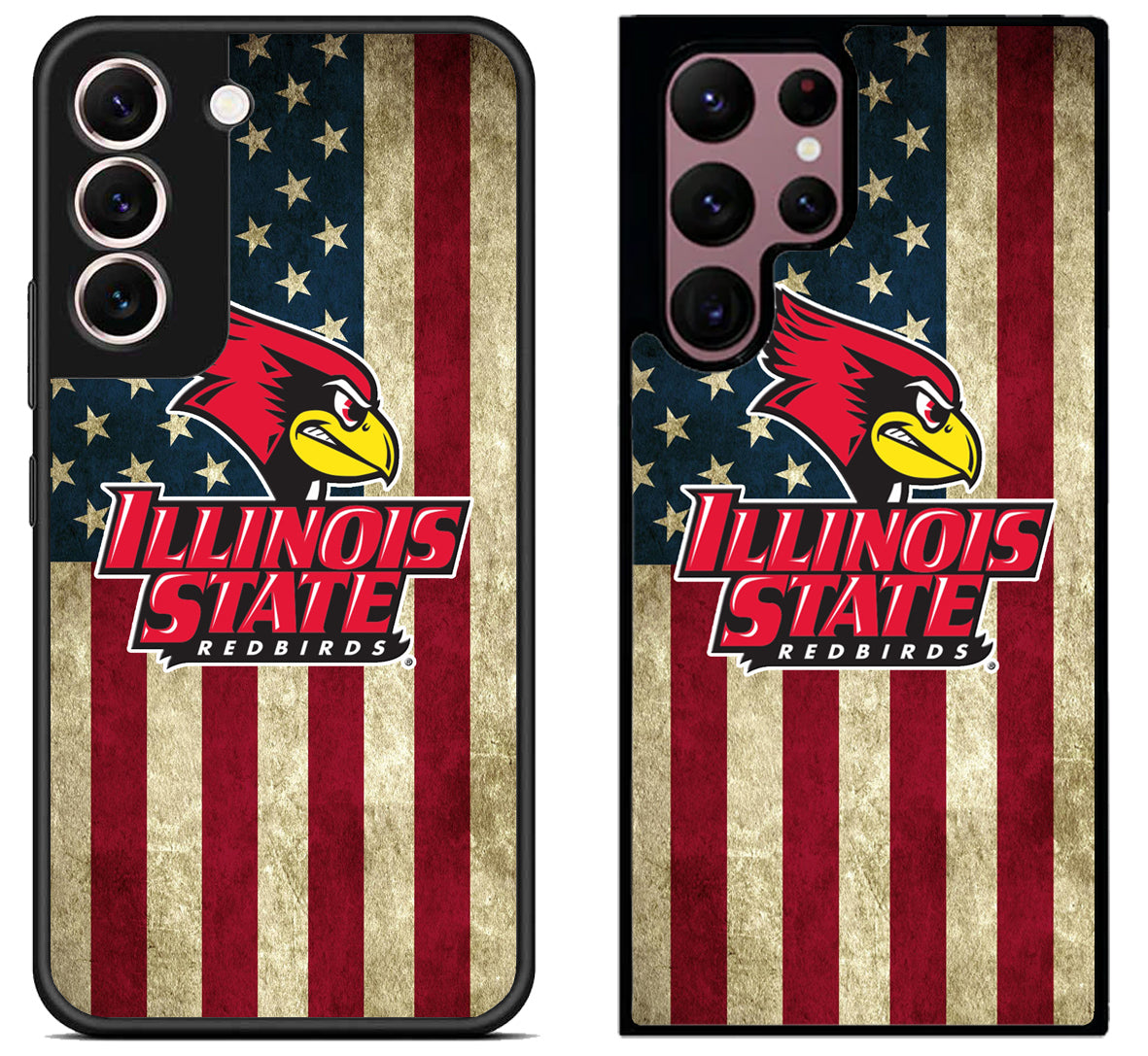 Illinois State Redbirds Flag Samsung Galaxy S22 | S22+ | S22 Ultra Case