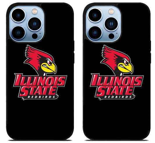 Illinois State Redbirds Black iPhone 15 Pro | iPhone 15 Pro Max Case