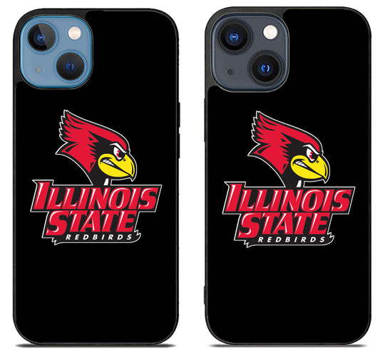 Illinois State Redbirds Logo Black iPhone 15 | iPhone 15 Plus Case
