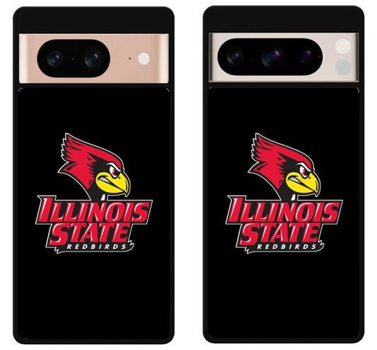 Illinois State Redbirds Logo Black Google Pixel 8 | 8 Pro Case