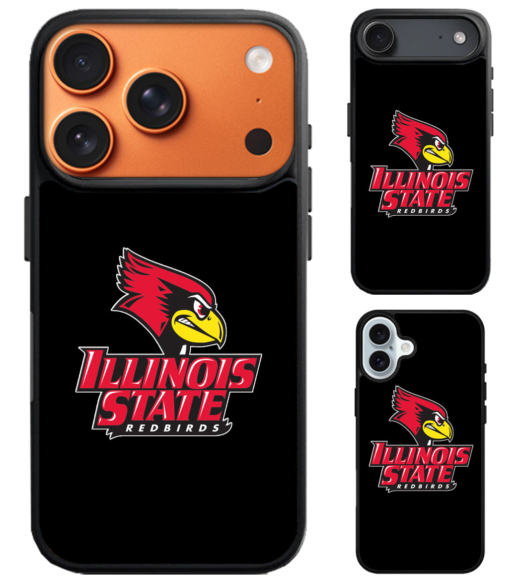 Illinois State Redbirds Logo Black iPhone Air | iPhone 17 | 17 Pro | 17 Pro Max Case