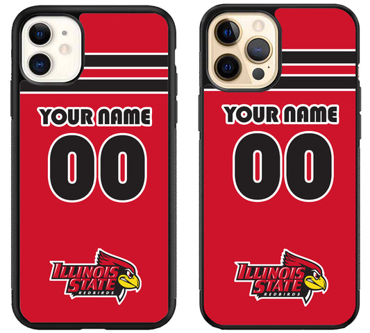 Custom Personalized Illinois State Redbirds iPhone 12 | 12 Mini | 12 Pro | 12 Pro Max Case