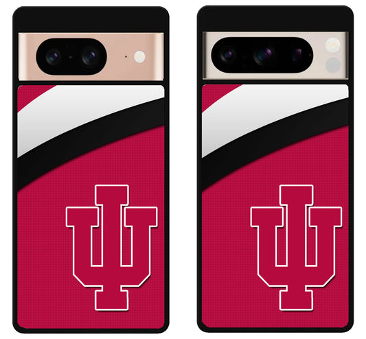 Indiana Hoosier Logo Stripe Google Pixel 8 | 8 Pro Case