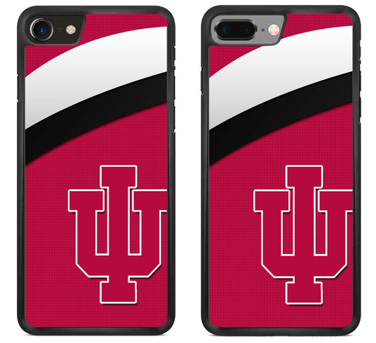 Indiana Hoosier Logo Stripe iPhone 8 | 8 Plus Case