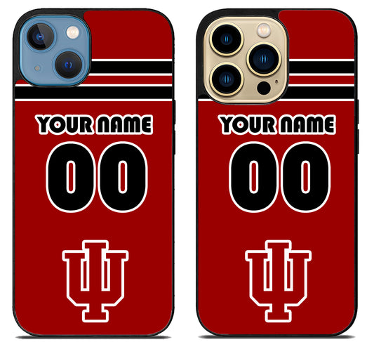 Custom Personalized Indiana Hoosiers iPhone 14 | 14 Plus | 14 Pro | 14 Pro Max Case