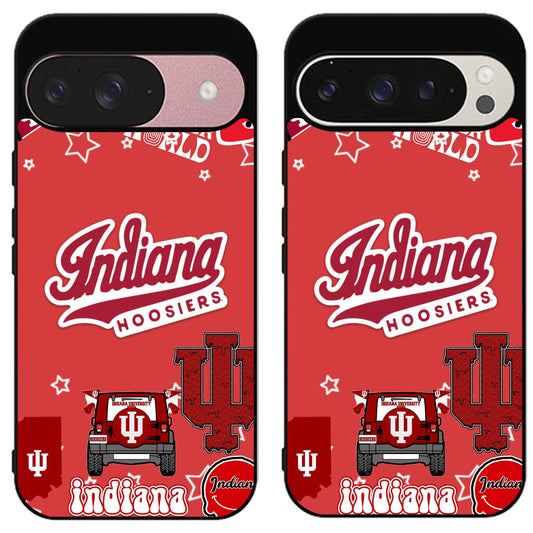 Indiana Hoosiers University Collage Google Pixel 9 | 9 Pro | 9 Pro XL Case