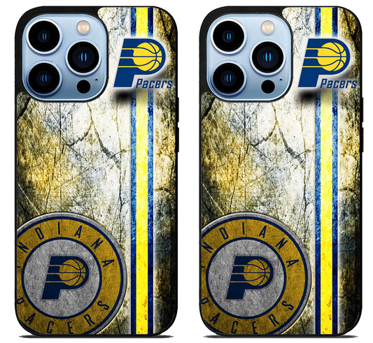 Indiana Pacers Background Cover iPhone 15 Pro | iPhone 15 Pro Max Case