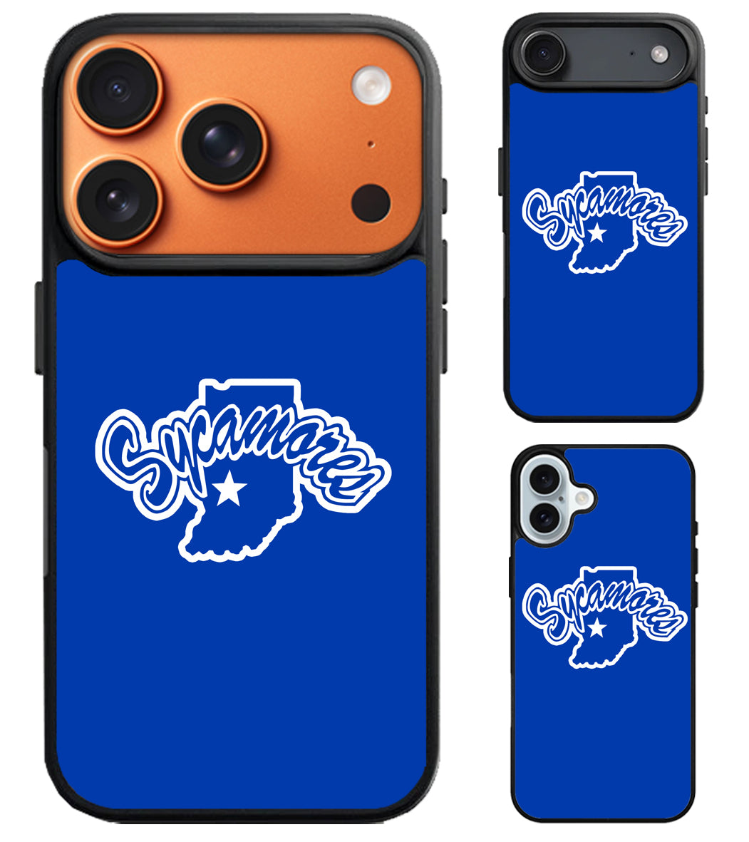 Indiana State Sycamores Blue iPhone Air | iPhone 17 | 17 Pro | 17 Pro Max Case
