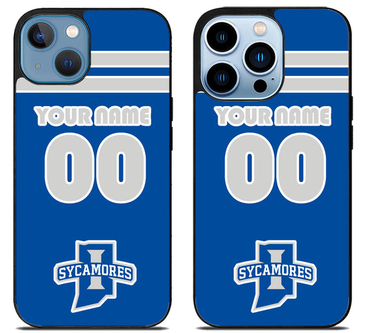 Custom Personalized Indiana State Sycamores iPhone 13 | 13 Mini | 13 Pro | 13 Pro Max Case