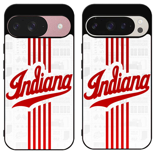 Indiana University Athletics Logo White Google Pixel 9 | 9 Pro | 9 Pro XL Case