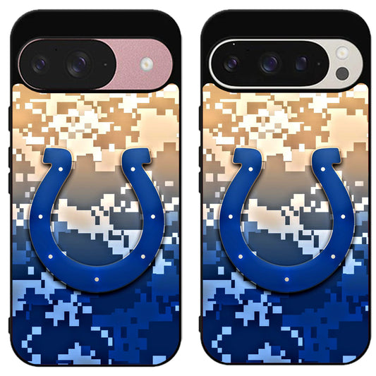 Indianapolis Colts Camo Google Pixel 9 | 9 Pro | 9 Pro XL Case