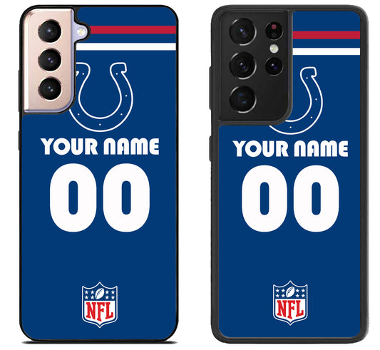 Custom Personalized Indianapolis Colts NFL Samsung Galaxy S21 | S21 FE | S21+ | S21 Ultra Case