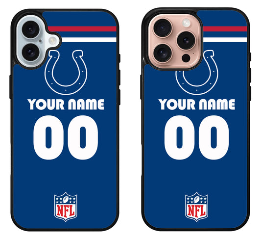 Custom Personalized Indianapolis Colts NFL iPhone 16 | 16 Plus | 16 Pro | 16 Pro Max Case